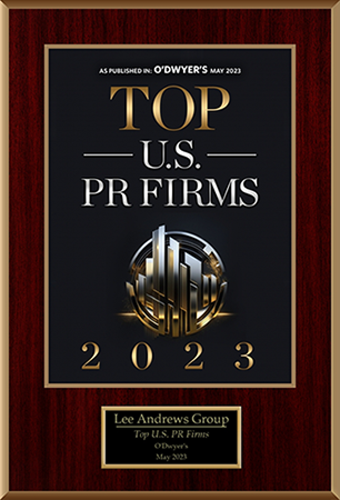 Top US PR Firm Award - Lee Andrews Group